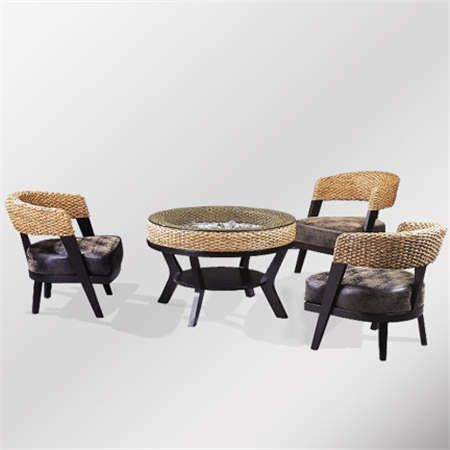 戶外藤椅茶幾單椅 陽臺桌椅 小茶幾鐵藝藤椅批發